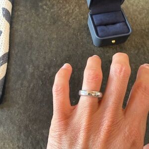 Silver Simple Statement Band Size 6.5/7